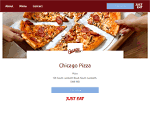 Tablet Screenshot of chicago-pizza.co.uk